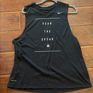 Nike Black Graphic Sleeveless Top